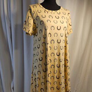 NWT Lularoe - Carly - Horseshoe Print